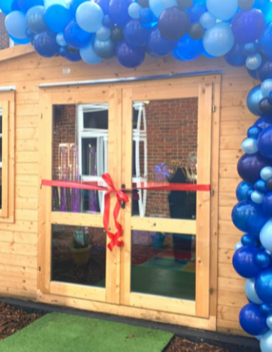 Sensory pod in school garden