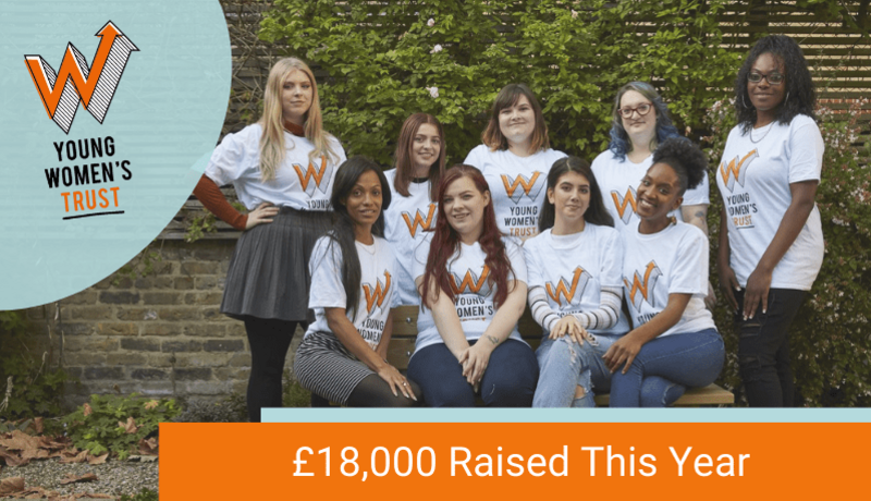 A group of women with Young Women's Trust t-shirts.