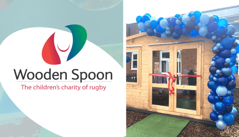 Wooden spoon logo and school pod